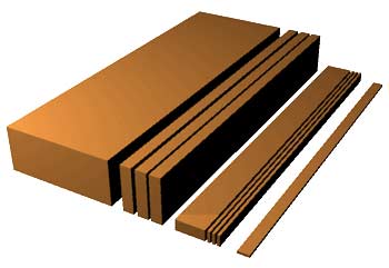 Распиловка дерева на рейки