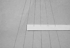 поместите эту полоску на лист бумаги, размеченный расходящимися от центра линиями поместите эту полоску на лист бумаги, размеченный расходящимися от центра линиями