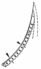 Часть украшенной доски