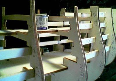 Перемычки на корпусе HMS Victory