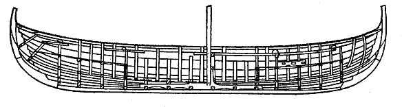 Упрощенный продольный разрез большого кнорре из Скуллелева Упрощенный продольный разрез большого кнорре из Скуллелева