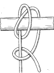 Самозатягивающийся узел с полуштыком Самозатягивающийся узел с полуштыком