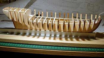 Каркас с временными стрингерами