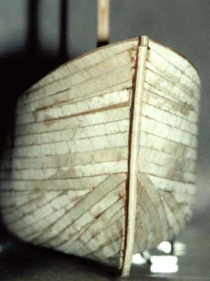 Укладка реек в районе скул