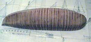 Составленная из кормового, центрального и носового блоков матрица уже обработана и имеет нужный профиль