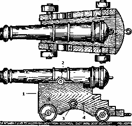 Типичное артиллерийское орудие петровских времен: