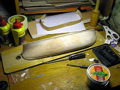 Корпус готов под обшивку медью