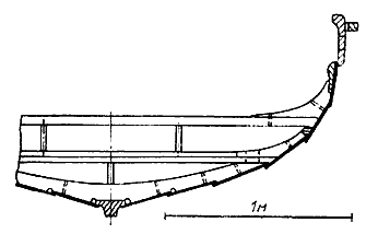 Сечение вблизи мидель-шпангоута военного судна из Скуллелева Сечение вблизи мидель-шпангоута военного судна из Скуллелева