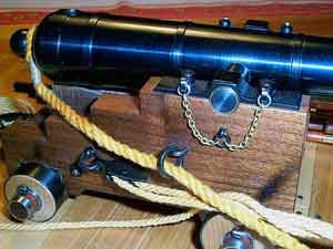 Орудия установленные на английский манер