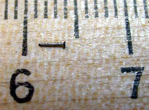 Готовый гвоздь.