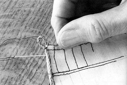 Выполнение кренгельса в углу паруса