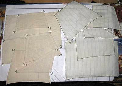 San Martin OcCre. Для сравнения – паруса из набора и новые паруса