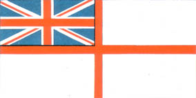 Кормовой флаг 2-й дивизии в 1801—1864 гг.. с 1864 г. — кормовой флаг ВМФ Кормовой флаг 2-й дивизии в 1801—1864 гг.. с 1864 г. — кормовой флаг ВМФ