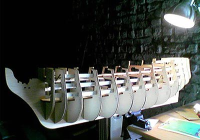 Готовый каркас HMS Victory