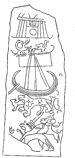 Камень с рунами из Спарлоза в Уппланде, Средняя Швеция