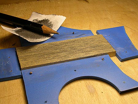 Торцы планок сбрной модели корабля "Red Dragon"