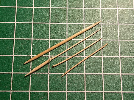 Изготовление деревянных штифтов для сборной модели корабля