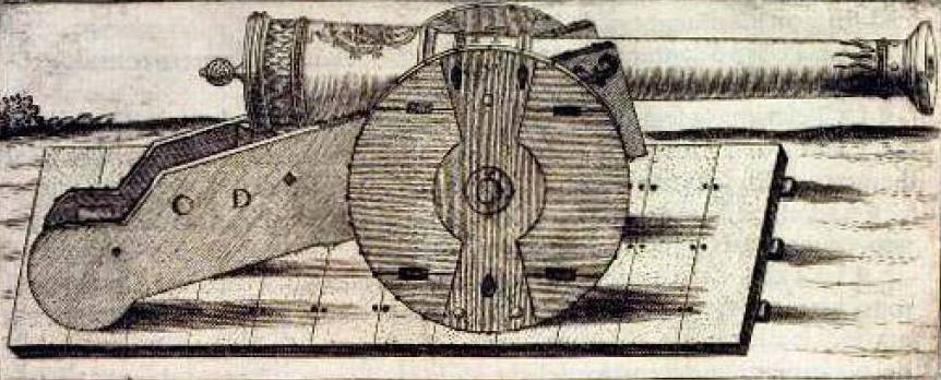 Тяжелое орудие на двухколесном лафете Тяжелое орудие на двухколесном лафете