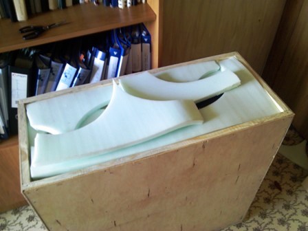 витрина упакована. Ящик можно закрывать