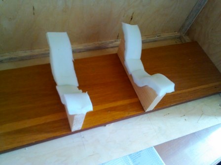 Второе дно и кильблоки с поролоновыми прокладками