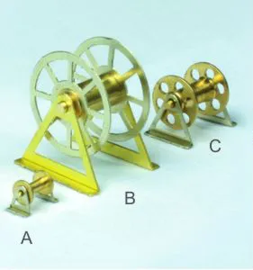 Кабельная катушка, 4х3 мм, латунь, 2 шт