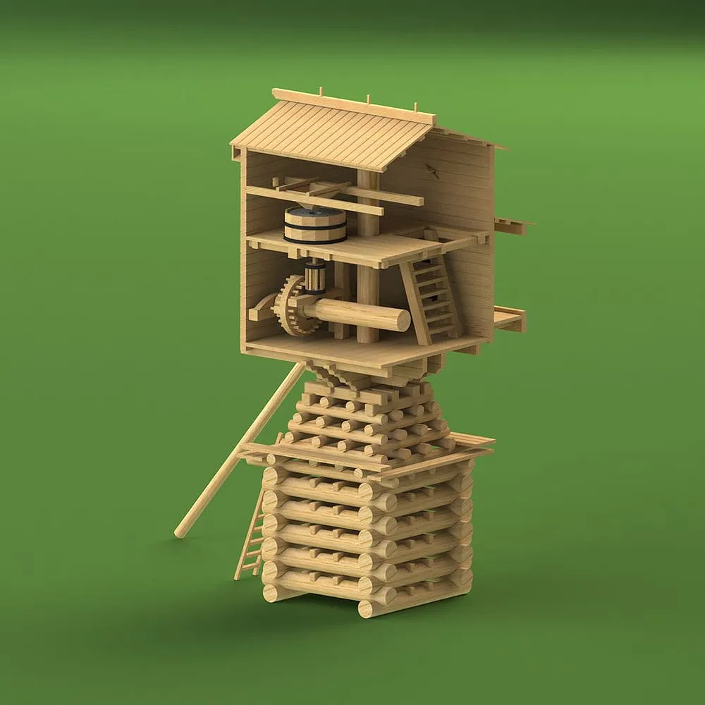 Ветряная мельница А.П. Дурова, 663 детали Ветряная мельница А.П. Дурова, 663 детали