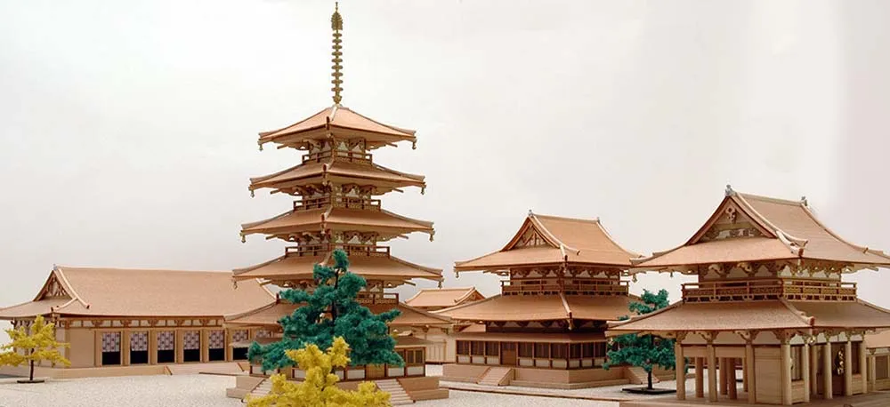 Диорама Horyu-Ji, западная часть Диорама Horyu-Ji, западная часть