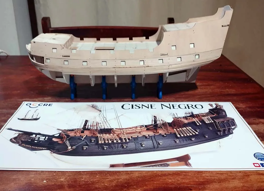 модель корабля своими руками Black Swan, пиратский корабль