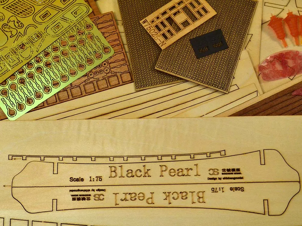 модель корабля для сборки Black Pearl (Черная Жемчужина), 533 мм