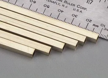 Квадратная латунная трубка 2,4 мм, 2 шт