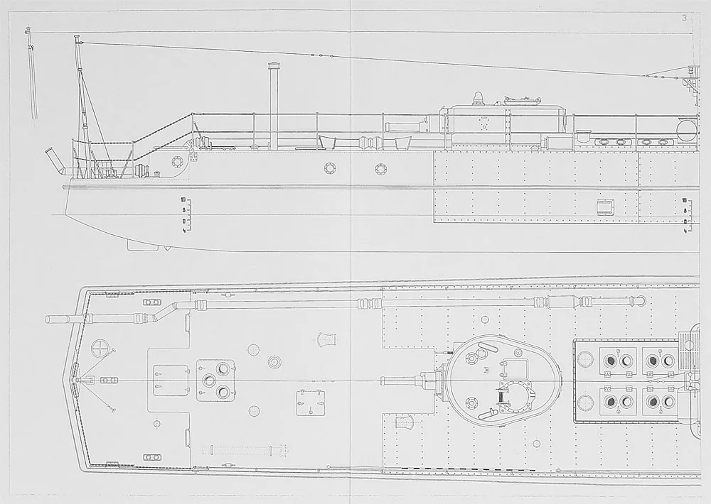 Чертеж бронекатера пр. 1124