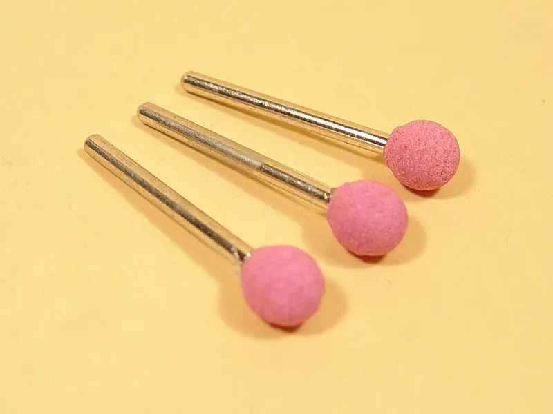 Насадка шлифовальная, оксид алюминия, шар, 10 мм, 3 шт JAS