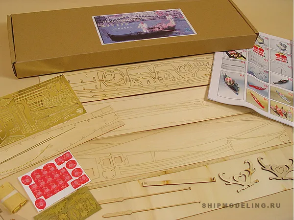 модель корабля для сборки Wedding Gondola