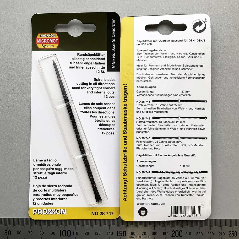 Пилки спиральные, 130 мм, без штифта, 12 шт Пилки спиральные, 130 мм, без штифта, 12 шт