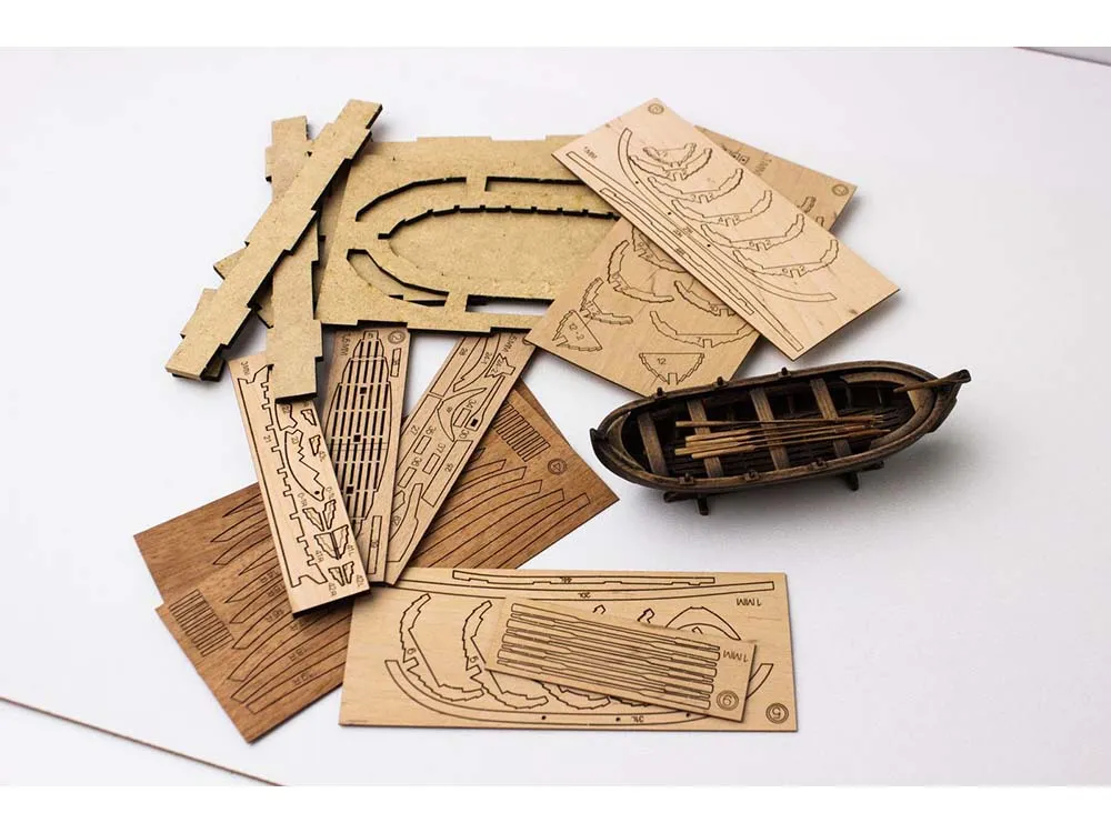 Шлюпка XVI века, 95мм