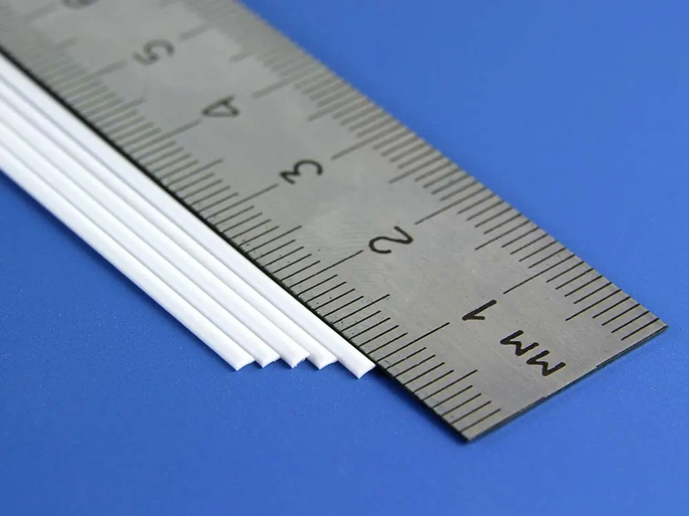 Пруток пластиковый полукруглый 1,5 мм, 5 шт/уп.