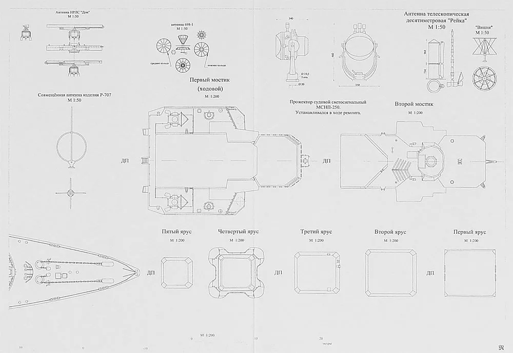 Чертеж БПК пр. 1134Б Петропавловск Чертеж БПК пр. 1134Б Петропавловск