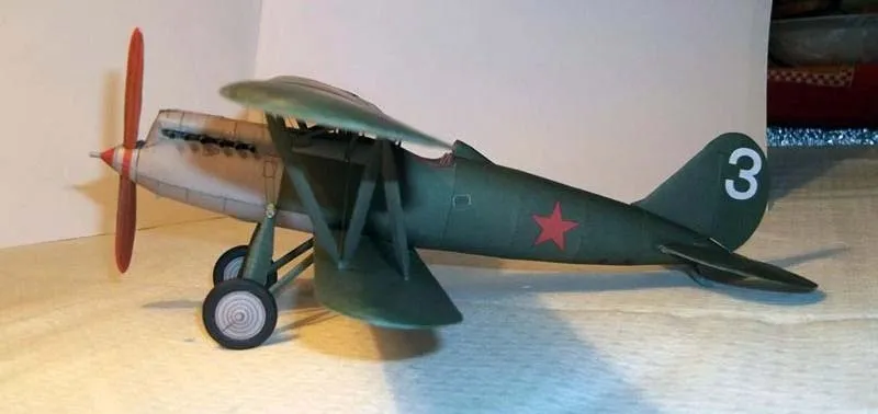 Модель из картона Истребитель И-3