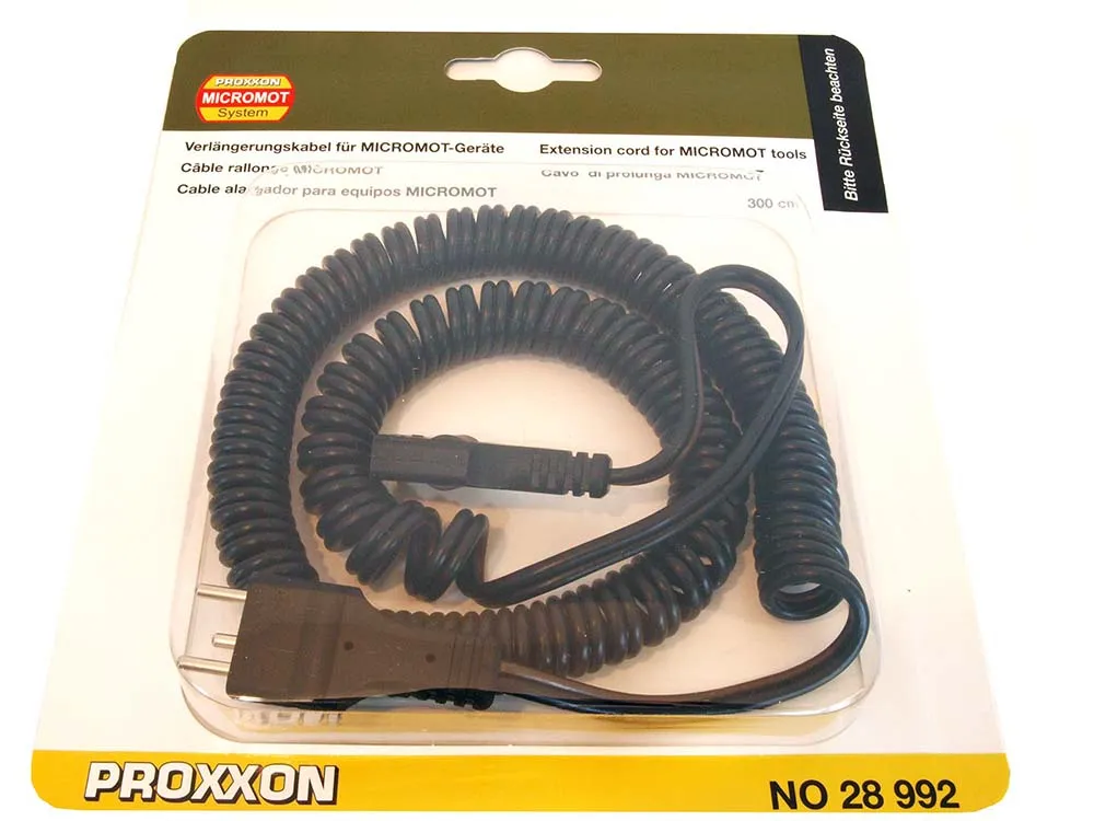 12-вольтовый удлинитель Proxxon, 3 метра 28992 12-вольтовый удлинитель Proxxon, 3 метра 28992
