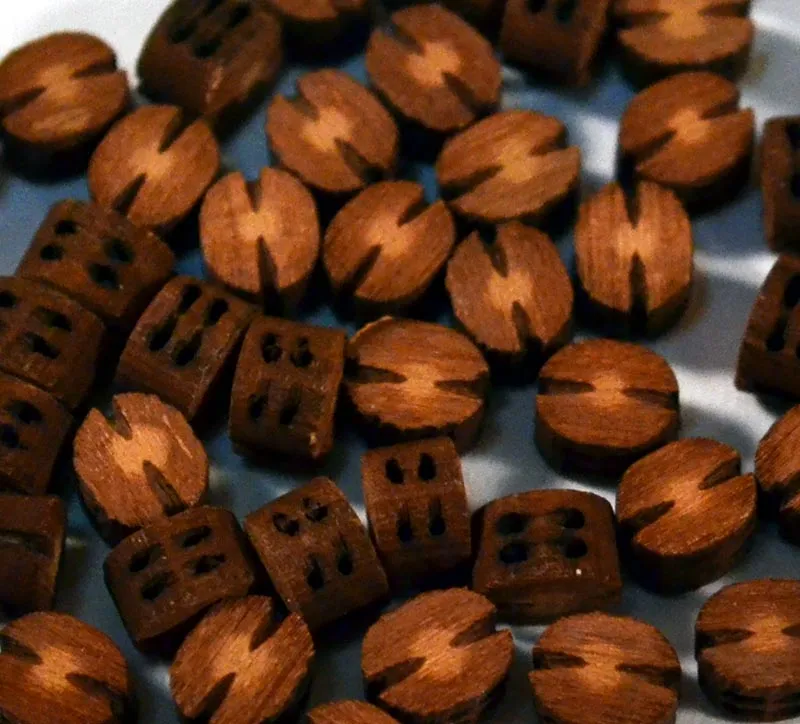 Блок двушкивный, 2,5 мм, груша, 10 шт