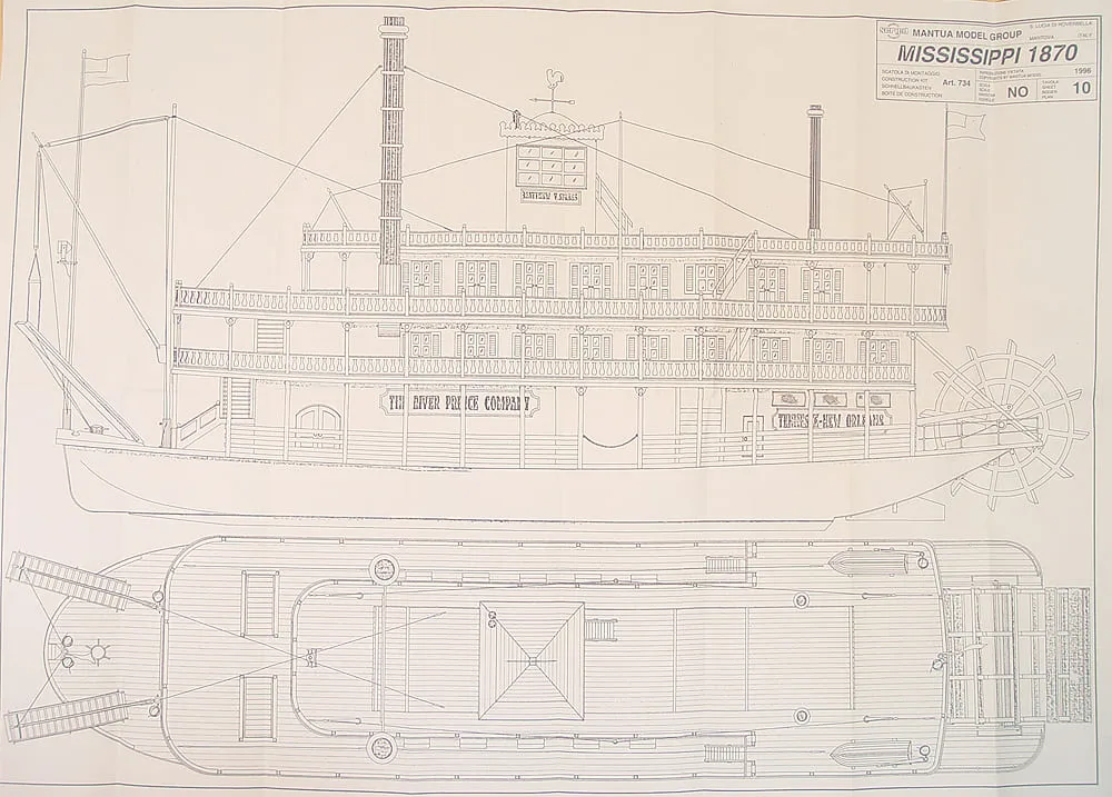 Чертеж парохода Mississippi Чертеж парохода Mississippi