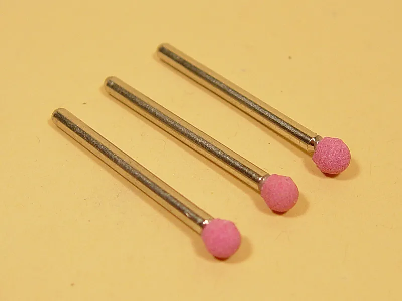 Насадка шлифовальная, оксид алюминия, шар,  4 мм, 3 шт JAS