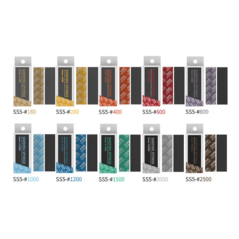 Шлифовальная губка 5 мм, зернистость 2000, 5 шт Шлифовальная губка 5 мм, зернистость 2000, 5 шт