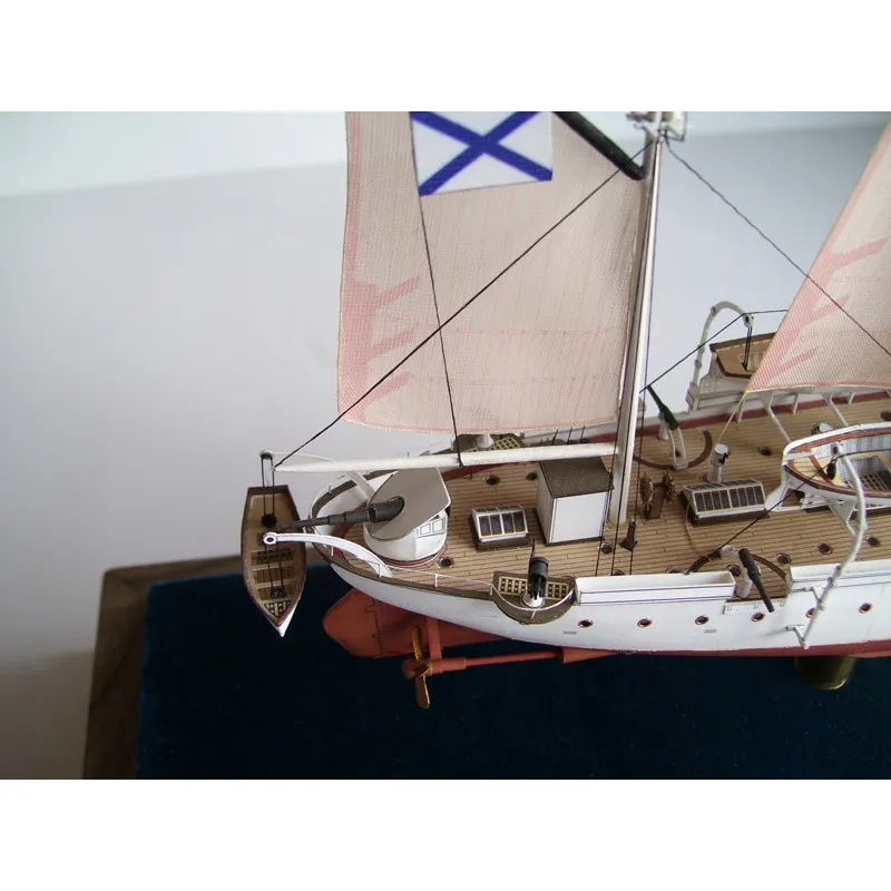 Модель из картона канонерская лодка "Кореец", Россия 1888 г