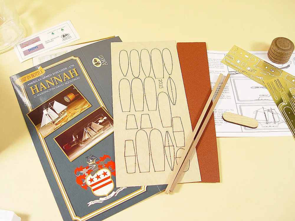 Hannah корабль в бутылке + набор инструментов для сборки Hannah корабль в бутылке + набор инструментов для сборки
