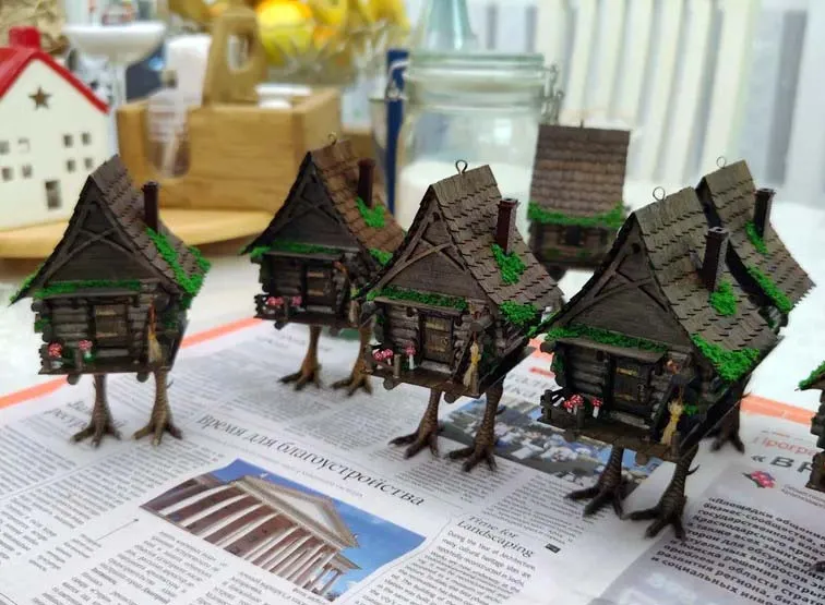 Ёлочная игрушка Избушка на курьих ножках, 140 деталей Ёлочная игрушка Избушка на курьих ножках, 140 деталей