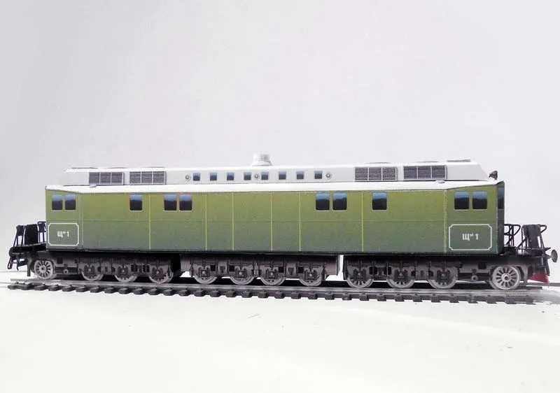 Модель из картона Тепловоз ГЭ-1