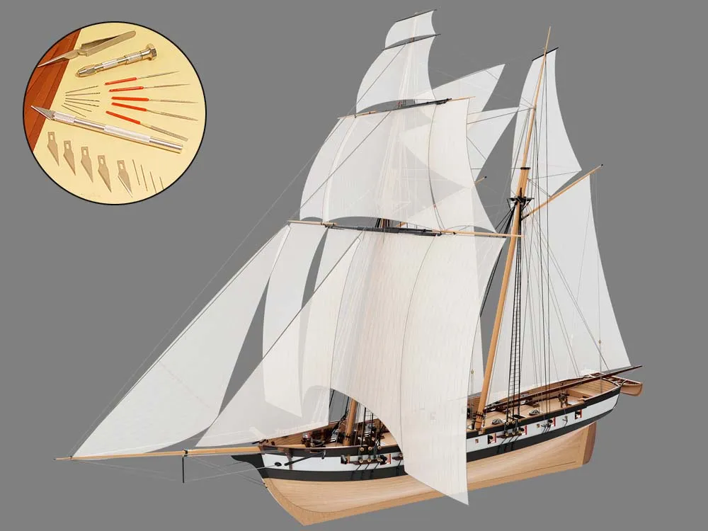 Шхуна Ласточка + (Стартовый набор инструментов)