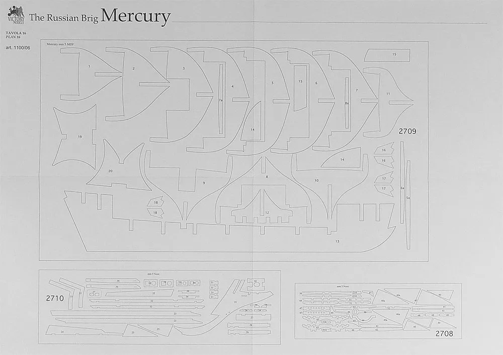 Чертеж брига МЕРКУРИЙ Чертеж брига МЕРКУРИЙ