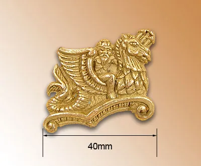 Декоративный элемент, дракон, 40 мм, металл